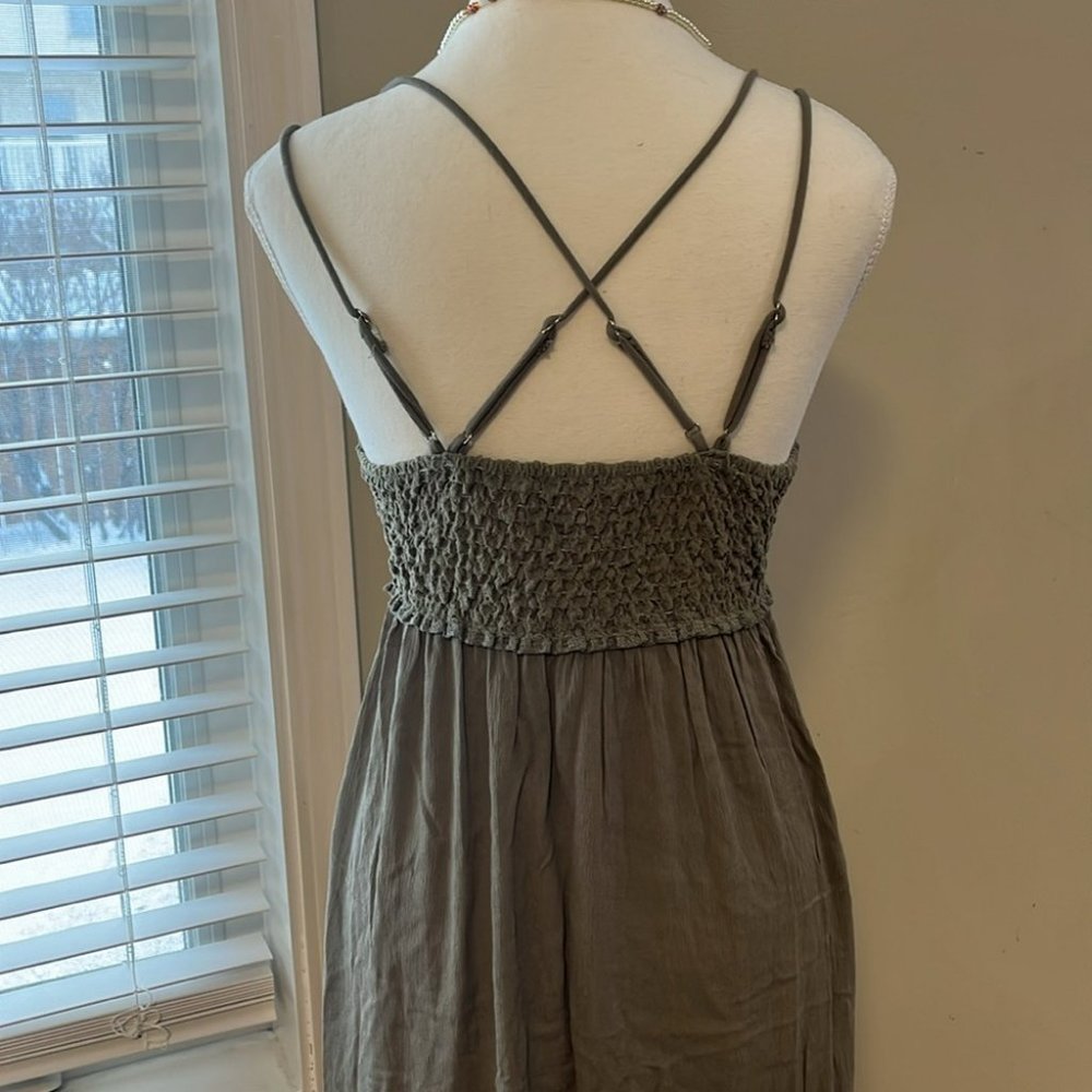 [M]La Miel Nashville Breeze Hi Low Long  Slip Maxi Dress - Picture 8 of 10